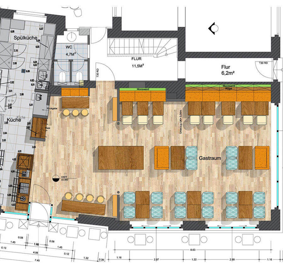 Hummelbude Restaurantumbau und Einrichtung